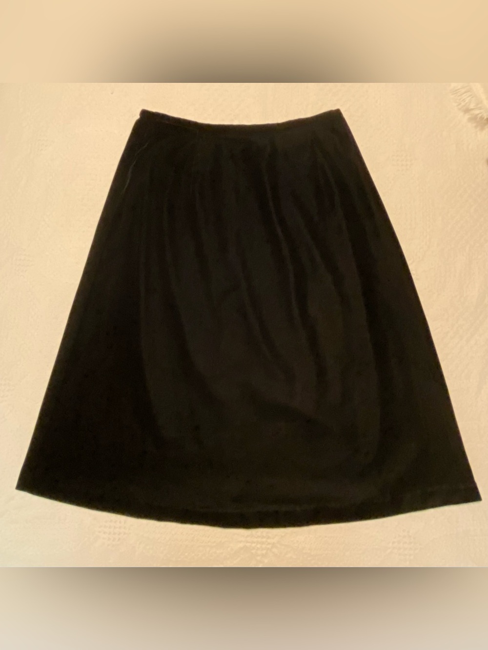 Talbots Black Velvet A-line 6-8P Skirt